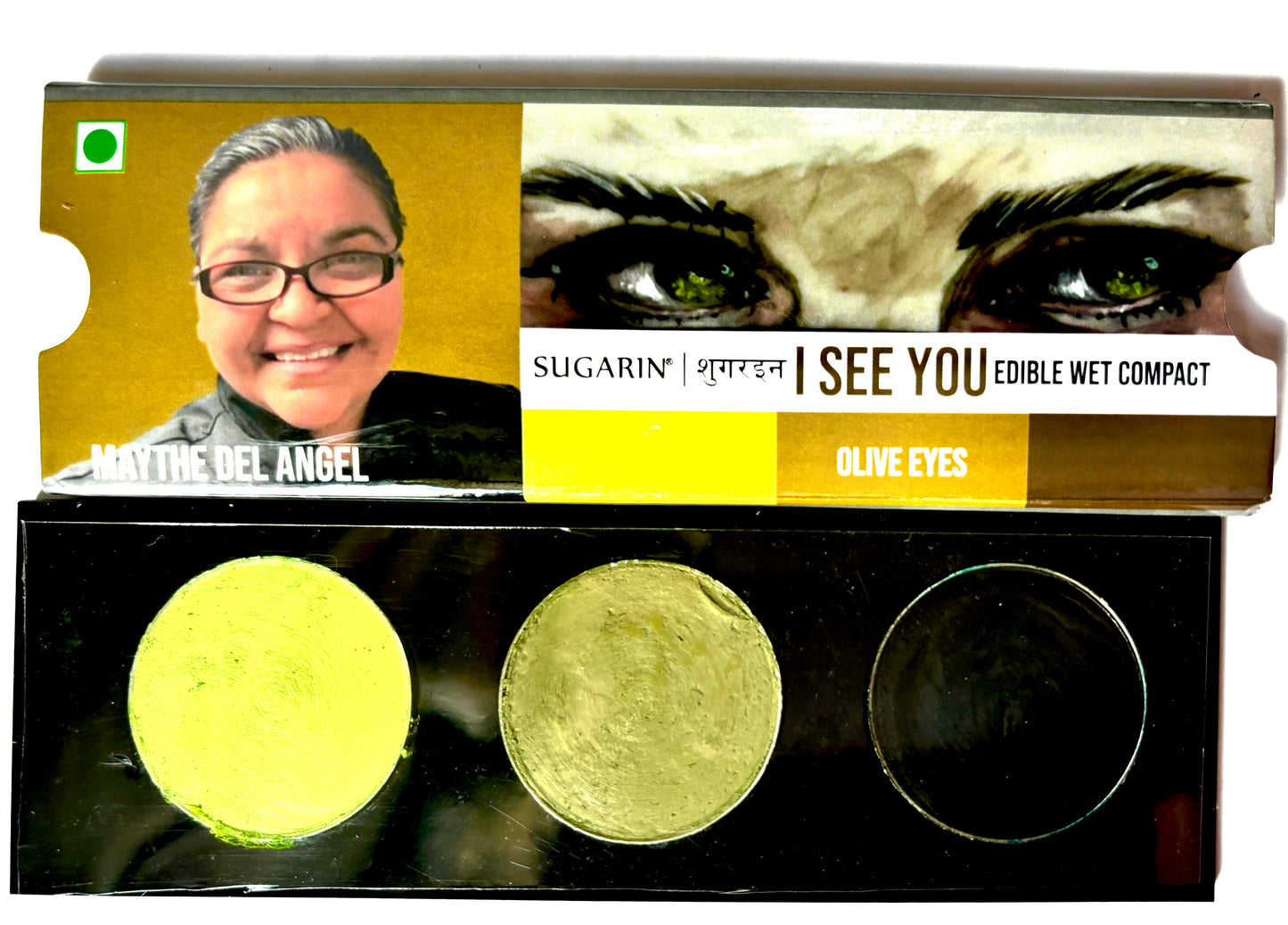 I SEE YOU COLOR CREAM  OLIVE GREEN EYES SET