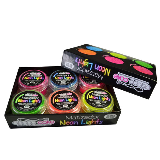 Neon powder colors set 6 colors